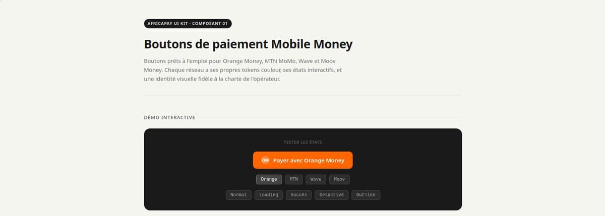 AfricaPay UI Kit